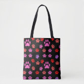 Best friend animal footprint tote bag (Voorkant)