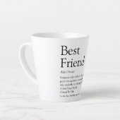 Best Friend BFF Bestie Definition Fun Latte Mok (Linkerhoek)