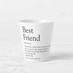 Best Friend BFF Bestie Definition Fun Latte Mok