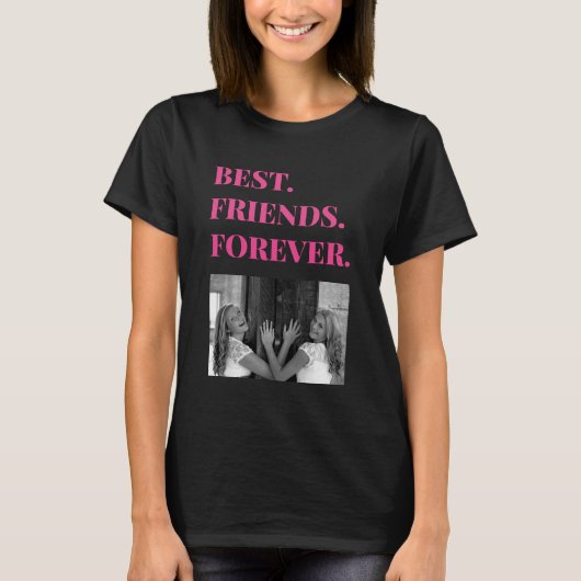 Best Friend BFF Bestie Foto T-shirt (Voorkant)