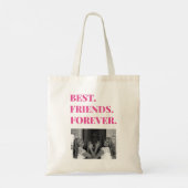 Best Friend BFF Bestie Photo Canvas tas (Achterkant)