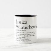 Best Friend BFF Definition Modern Fun Tweekleurige Koffiemok (Center)