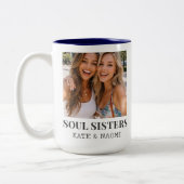 Best Friend BFF Gift Coffee Mug Tweekleurige Koffiemok (Links)