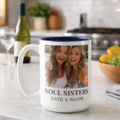 Best Friend BFF Gift Coffee Mug Tweekleurige Koffiemok