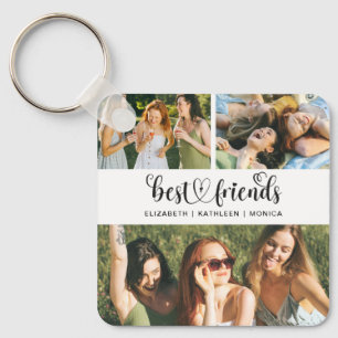 Best Friend BFF Photo Collage Best Friends Forever Sleutelhanger