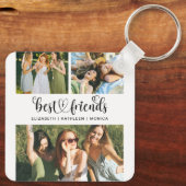 Best Friend BFF Photo Collage Best Friends Forever Sleutelhanger (Achterkant)