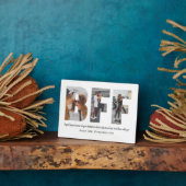 Best Friend BFF Photo Collage Besties Simple Quote Fotoplaat (Zijkant)