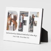 Best Friend BFF Photo Collage Besties Simple Quote Fotoplaat (Zijkant)