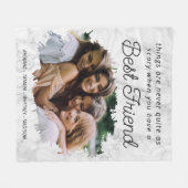 Best Friend BFF Photo Fleece Blanket Deken (Voorkant (Horizontaal))