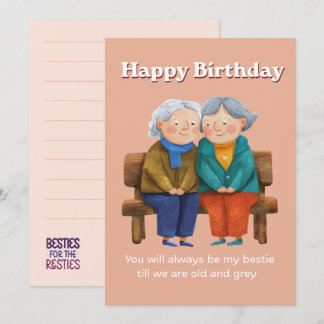 Best friend Birthday Card Kaart