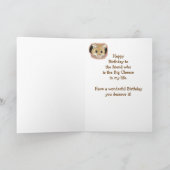 Best Friend Birthday Cute Peking Mouse Fun Kaart (Binnen)