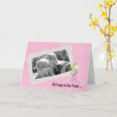 Best Friend Birthday Humor Kaart (Gele Bloem)