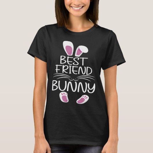 Best Friend Bunny Cute Matching Family Easter Day T-shirt (Voorkant)