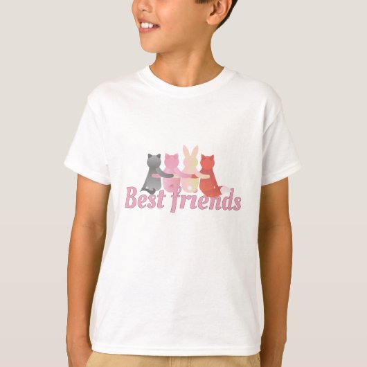 Best Friend Cat Animal T-shirt (Voorkant)