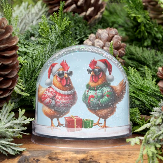Best Friend Chicken Christmas Snow Globe Sneeuwbol (Winter)