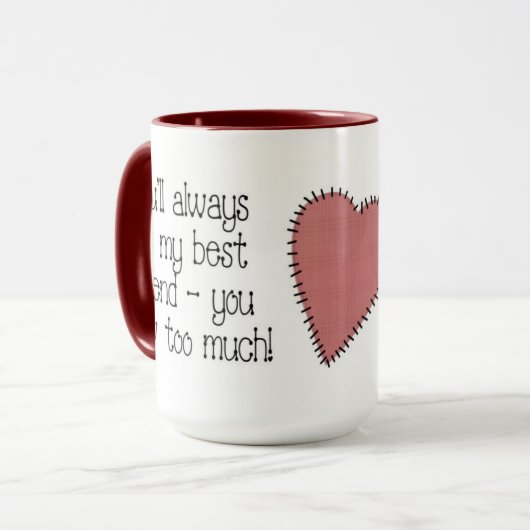 Best Friend Coffee Mok (Voorkant links)