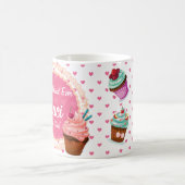 Best Friend Custom Coffee Mok met Cupcakes (Center)