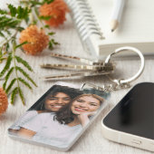 Best Friend Custom Photo Creëer je eigen  Sleutelhanger (Voorkant Rechts)