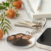 Best Friend Custom Photo Creëer je eigen Sleutelhanger (Voorkant Rechts)