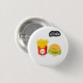 Best Friend Cute Food Ronde Button 3,2 Cm (Voorkant /achterkant)
