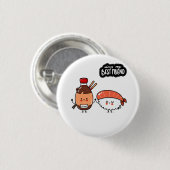 Best Friend Cute Food Ronde Button 3,2 Cm (Voorkant /achterkant)