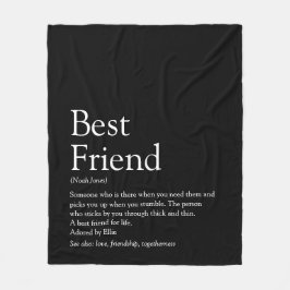 Best Friend Definition Specialized Fleece Deken