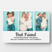 Best Friend Dictionary Typografie Drie Foto Fotoplaat (voorkant)
