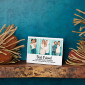 Best Friend Dictionary Typografie Drie Foto Fotoplaat (Zijkant)