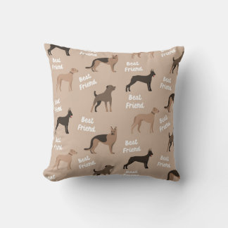 Best Friend Dog Pattern Kussen