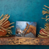 Best Friend Equestrian Horse Lover Foto van Girl Fotoplaat (Zijkant)