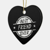 Best Friend Ever White Keramisch Ornament (Links)
