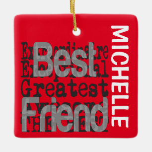 Best Friend Extraordinaire CUSTOM Keramisch Ornament