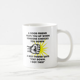 Best Friend Fighting Funny Mug Koffiemok