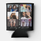 Best Friend Forever Custom 6 Foto collage & Name Blikjeskoeler (Voorkant)