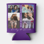 Best Friend Forever Custom 6 Foto collage & Name Blikjeskoeler (Voorkant)