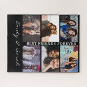 Best Friend Forever Custom 6 Foto collage & Name Legpuzzel (Horizontaal)