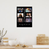 Best Friend Forever Custom 6 Foto collage & Name Poster (Keuken)