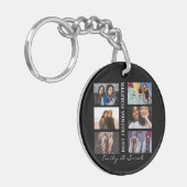 Best Friend Forever Custom 6 Foto collage & Name  Sleutelhanger (Voorkant Links)