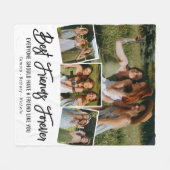 Best Friend Forever Foto Collage Fleece Blanket (Voorkant (Horizontaal))