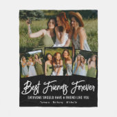 Best Friend Forever Foto Collage Fleece Blanket Deken (Voorkant)