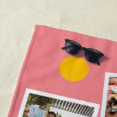 Best Friend Forever, gepersonaliseerd 3 Foto Colla Strandlaken (In situ)