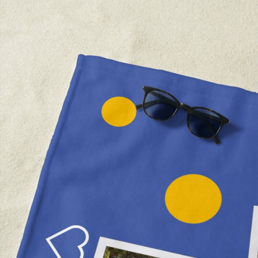 Best Friend Forever, gepersonaliseerd 6 Photo Coll Strandlaken (In situ)