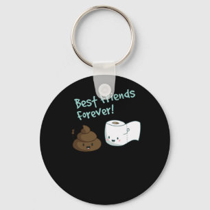Best Friend Forever Sht and Toilet Paper TShirt Sleutelhanger