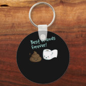 Best Friend Forever Sht and Toilet Paper TShirt Sleutelhanger (Voorkant)