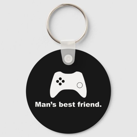 Best Friend Funny Gamer Sleutelhanger van man (Voorkant)