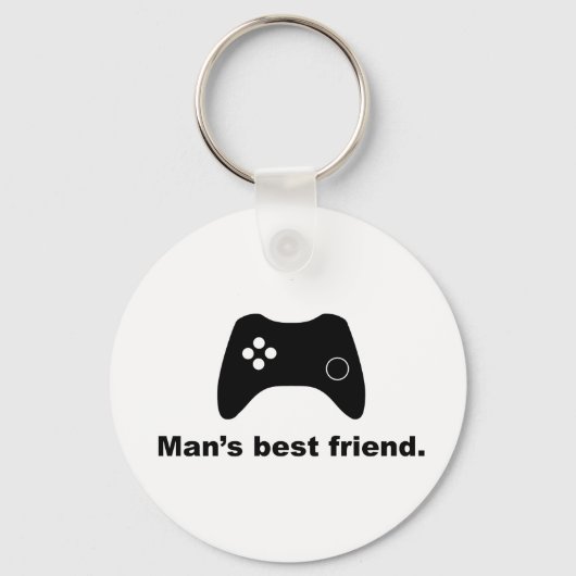 Best Friend Funny Gamer Sleutelhanger van man (Voorkant)