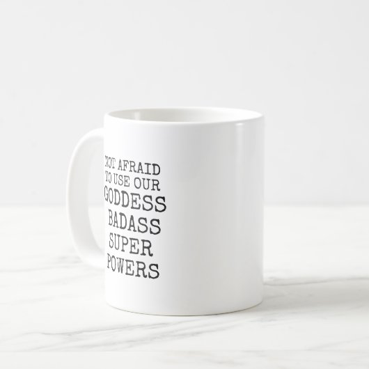Best Friend Gift Coffee Mug Bestie Goddess Photo Koffiemok (Voorkant links)