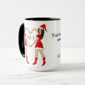 Best Friend Gift Twee brunette meisjes Mok (Voorkant links)