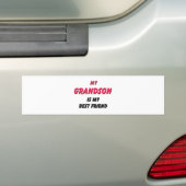 Best Friend Grandson Bumpersticker (Op auto)