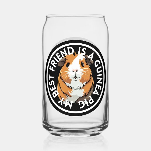 Best Friend Guinea Pig Blikvorm Glas (Voorkant)
